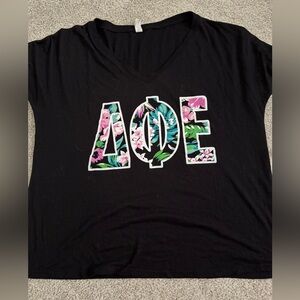 Delta phi epsilon letter tshirt